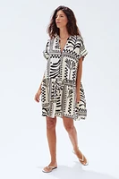 Robe tunique froissée