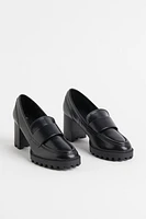 Chunky Heeled Loafers