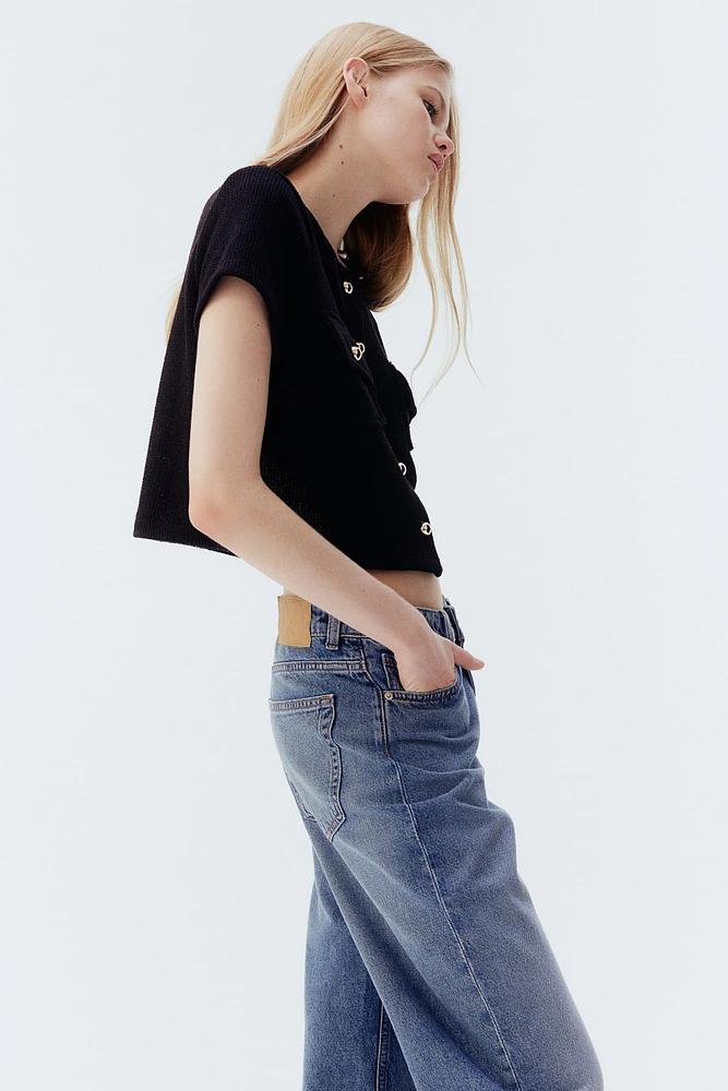 Waffled Jersey Top