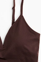 Seamless Padded-Cup Thong Bodysuit