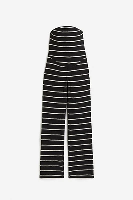 MAMA Ribbed Jersey Pants