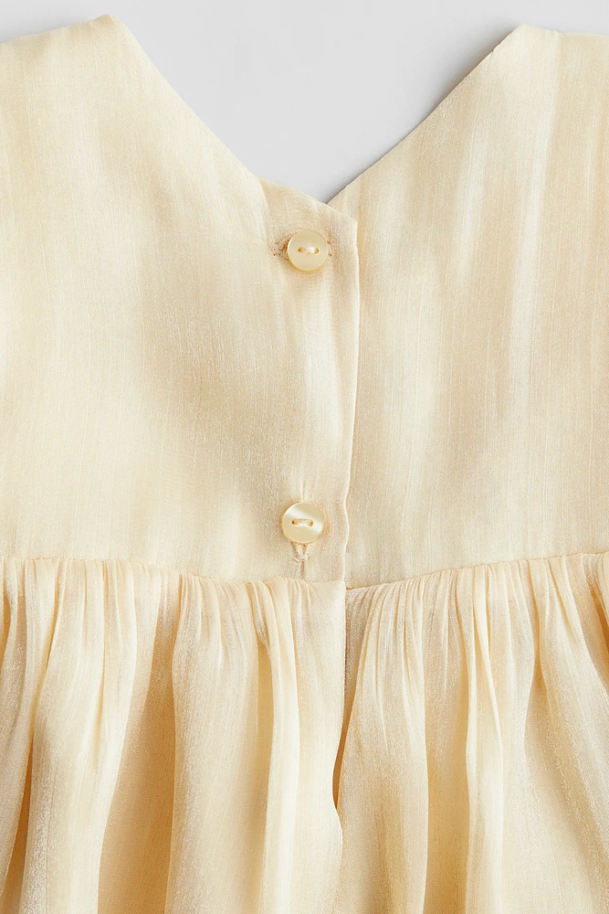 Bow-Detail Organza Dress