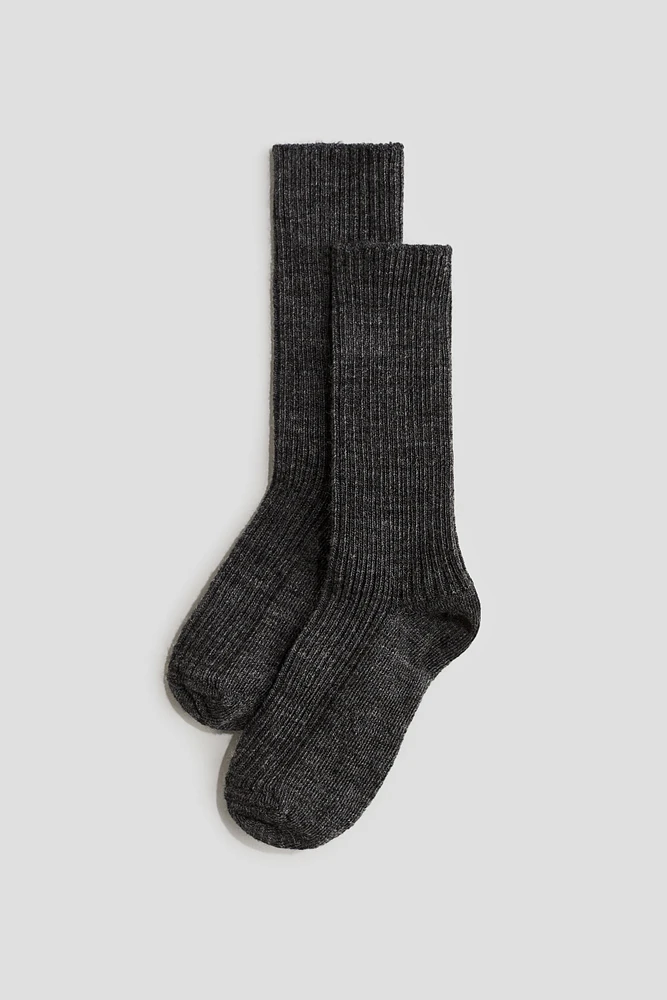 4-pack Ribbed Wool-Blend Socks