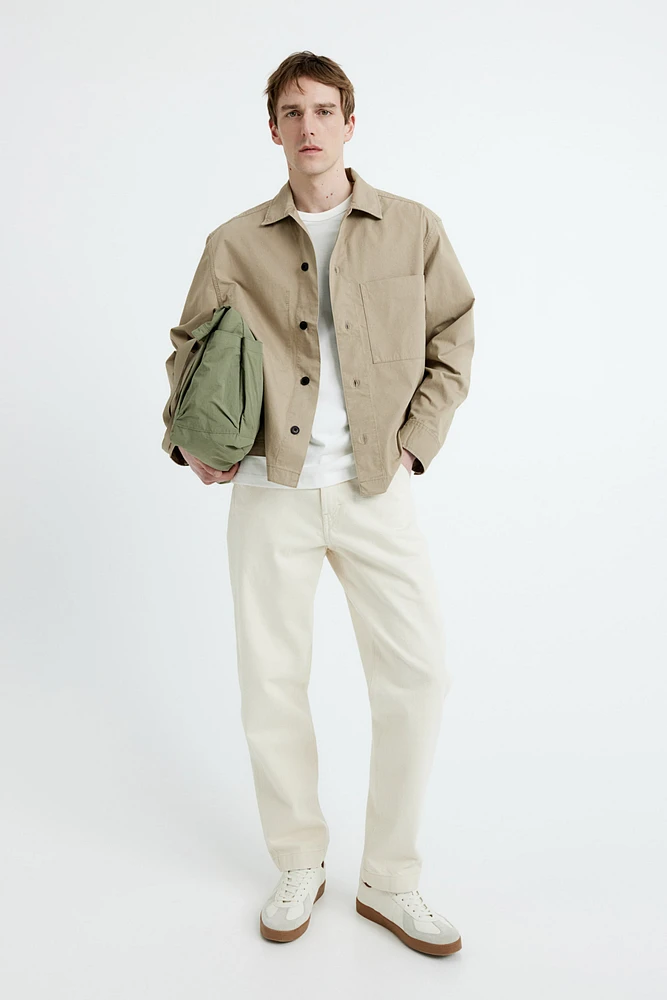 Loose Fit Twill Overshirt