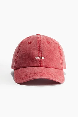 Cotton Cap with Embroidery