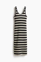 Robe en tricot côtelé