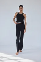 Flared Jersey Pants