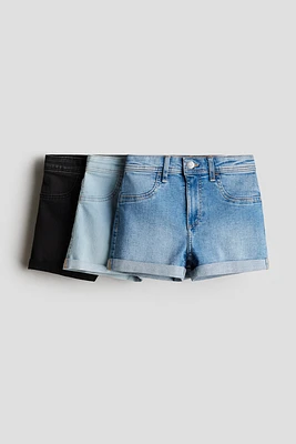 3-pack Denim Shorts