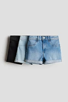 3-pack Denim Shorts