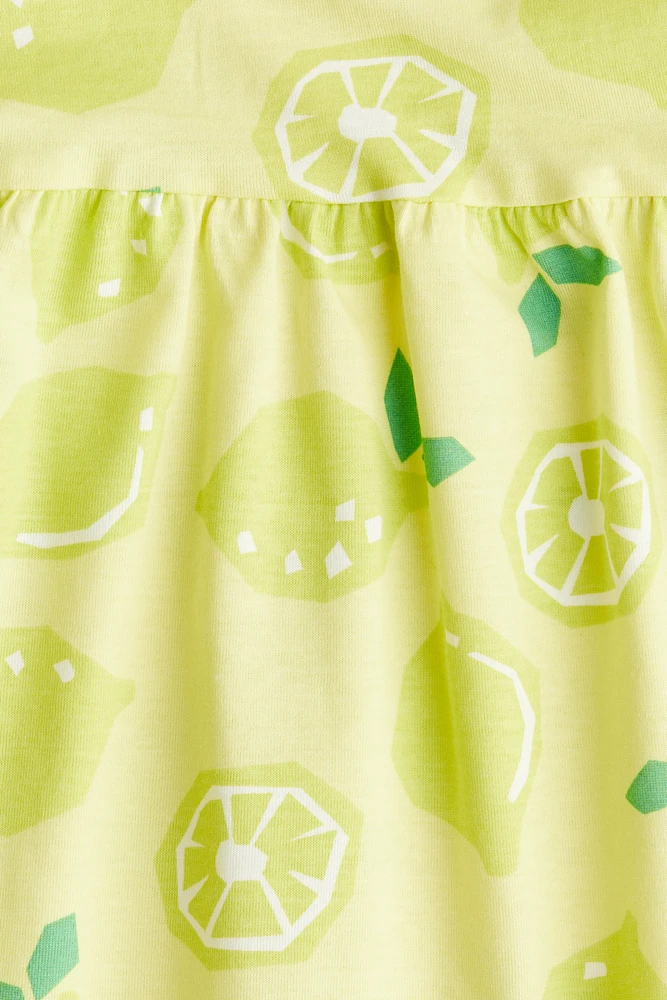 Robe à motif en coton