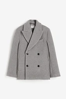 Wool-blend Double-breasted Jacket