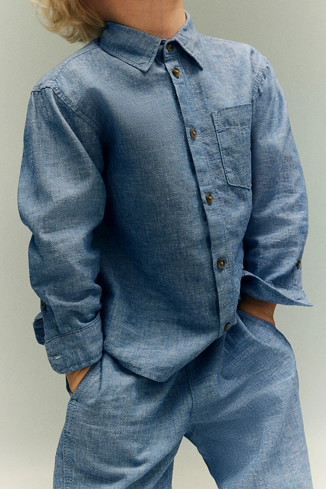 Linen-blend Shirt