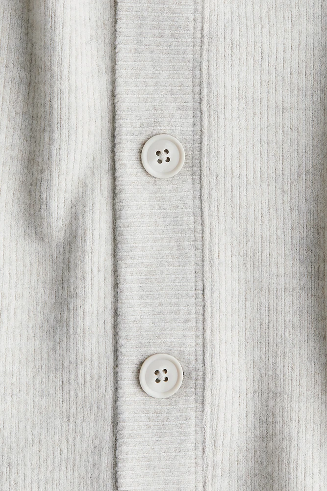 Rib-Knit Cardigan