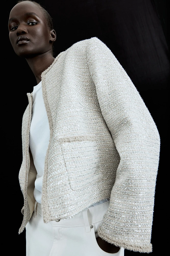 Textured-Weave Jacket