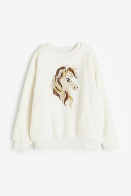 Flip-sequin Sweatshirt