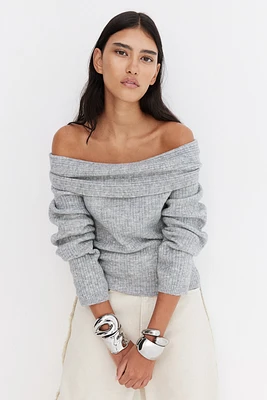 Off-the-Shoulder Sweater