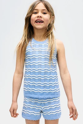 2-Piece Pointelle-Knit Set
