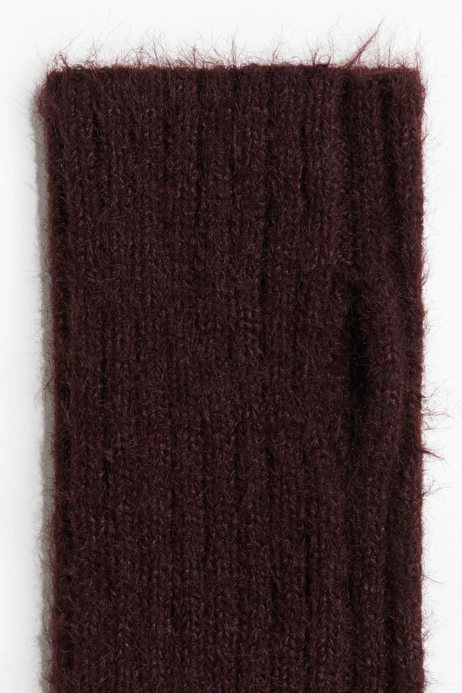 Rib-Knit Wrist Warmers