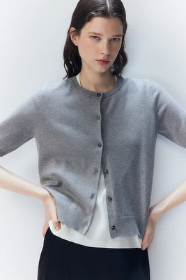 Short-Sleeved Cardigan