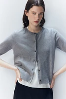 Short-Sleeved Cardigan