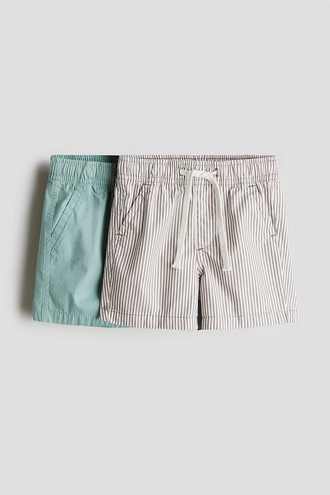 2-pack cotton shorts