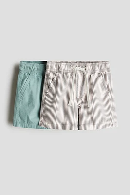 2-pack cotton shorts
