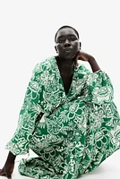 Tie-belt Crêpe Dress