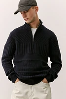 Regular-Fit Pattern-Knit Sweater