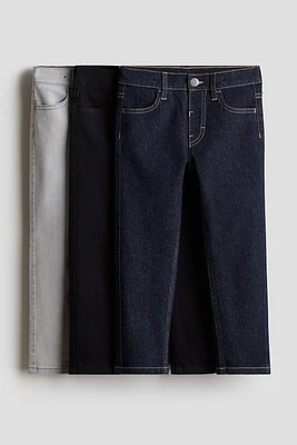 Lot de 3 jeans amincis confortables extensibles