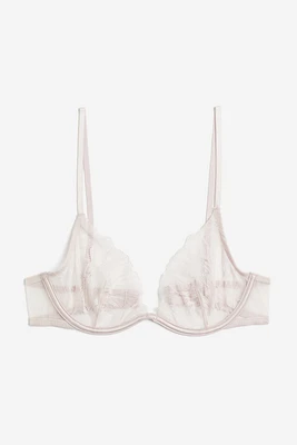 Non-padded Underwire Lace Bra