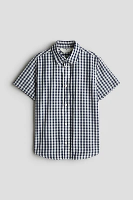 Short-Sleeved Cotton Shirt