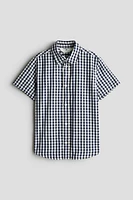 Short-Sleeved Cotton Shirt