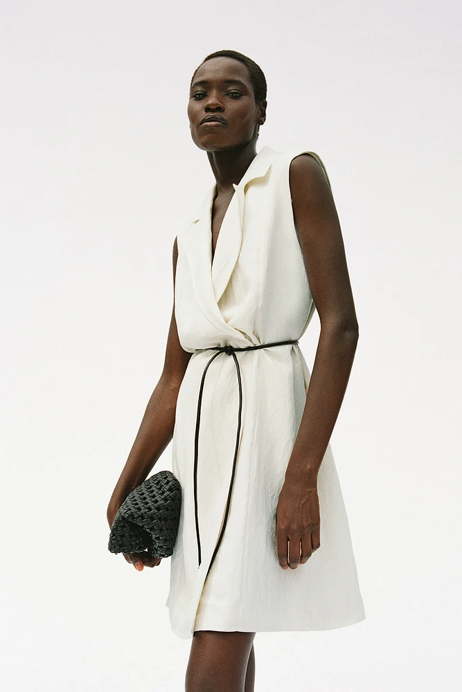 Tie-belt Jacket Dress
