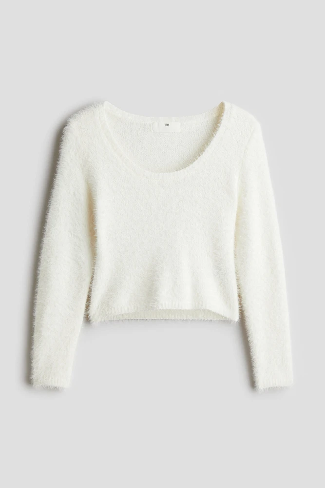 Fluffy-Knit Sweater