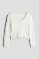 Fluffy-Knit Sweater