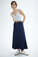 A-line Denim Skirt