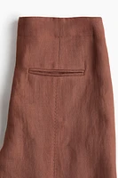 Linen-Blend Bermuda Shorts
