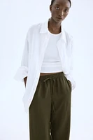 Linen-Blend Pants