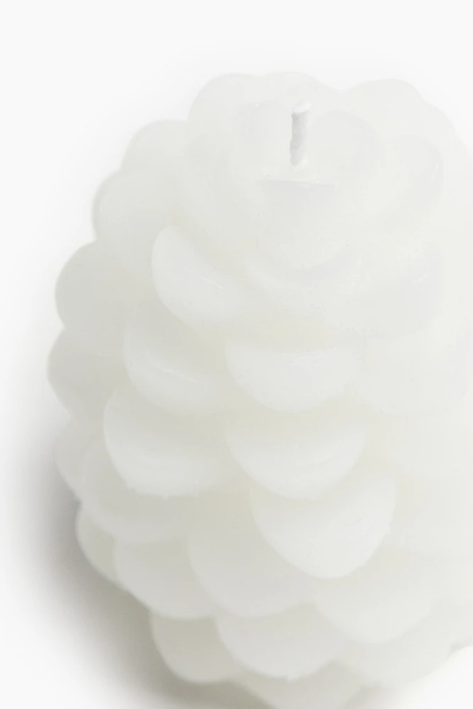 Pine-cone-shaped candle