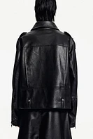 Coated Biker Jacket