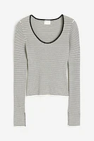 Rib-knit Top