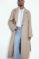 Wool-Blend Maxi Coat