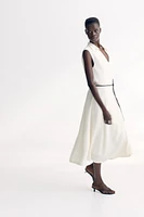 Tie-Belt Wrap Dress