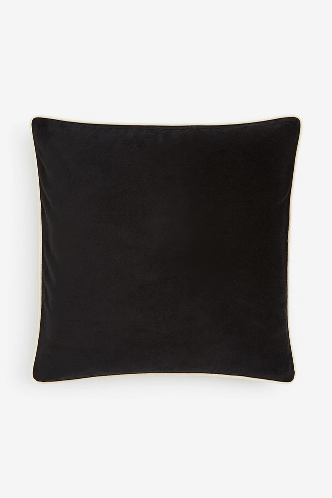Housse de coussin en velours