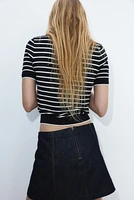 T-shirt en fin tricot