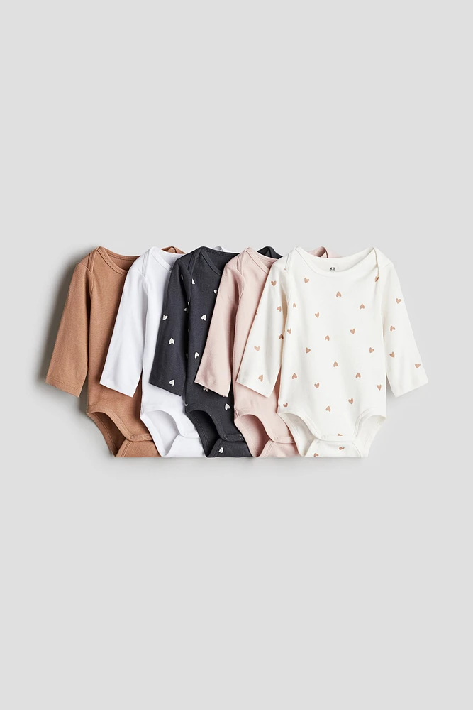 5-pack Long-sleeved Bodysuits