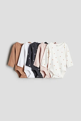 5-pack Long-sleeved Bodysuits