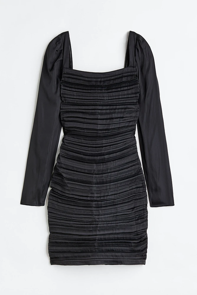 Pleated Bodycon Dress