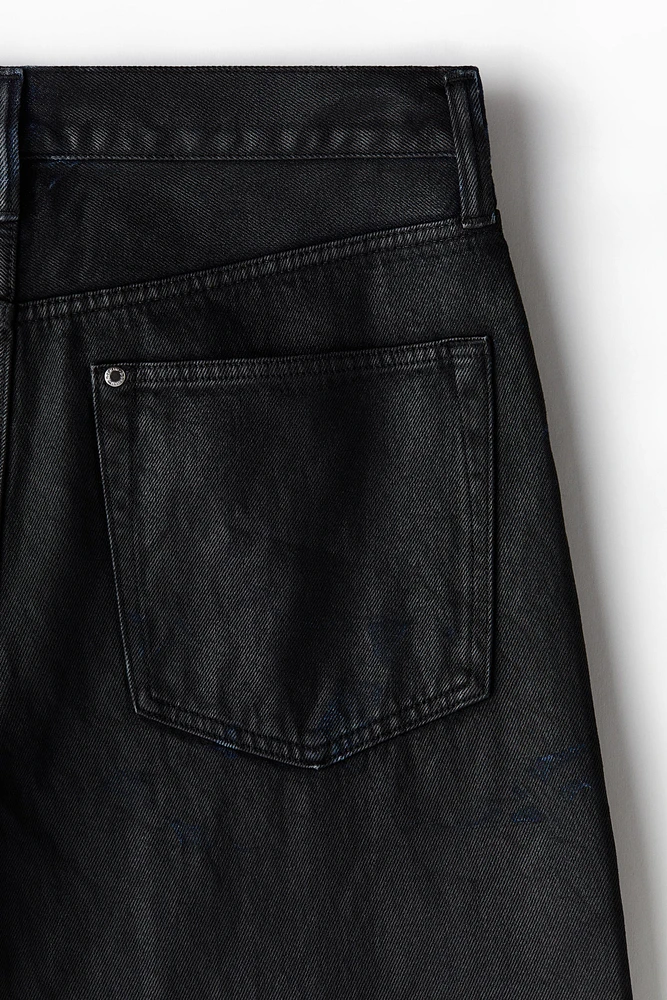 Jean large à taille haute