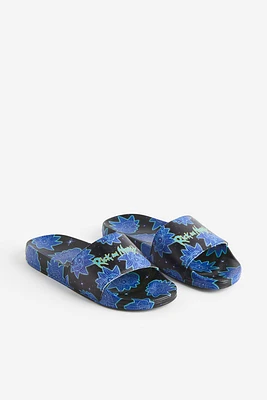 Printed Pool Slide Sandals